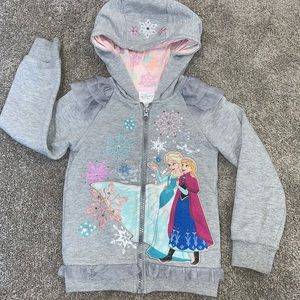 Sparkly Frozen toddler girls hoodie